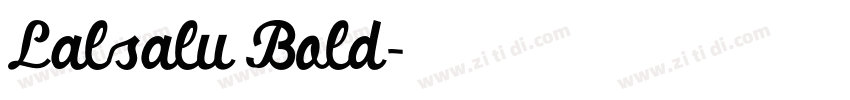 Lalsalu Bold字体转换